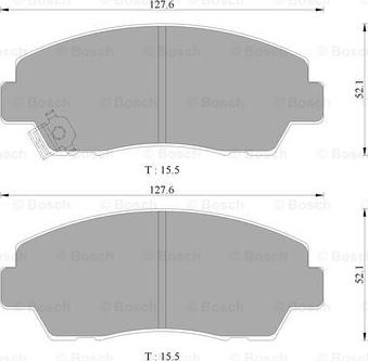 BOSCH 0 986 AB9 158 - Kit pastiglie freno, Freno a disco autozon.pro