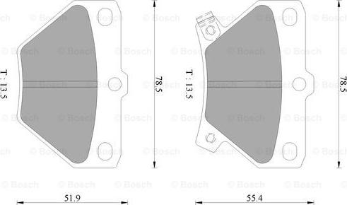 BOSCH 0 986 AB9 153 - Kit pastiglie freno, Freno a disco autozon.pro