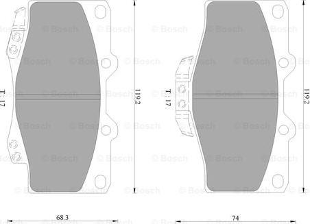 BOSCH 0 986 AB9 163 - Kit pastiglie freno, Freno a disco autozon.pro