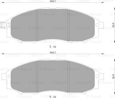 BOSCH 0 986 AB9 167 - Kit pastiglie freno, Freno a disco autozon.pro