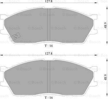 BOSCH 0 986 AB9 105 - Kit pastiglie freno, Freno a disco autozon.pro