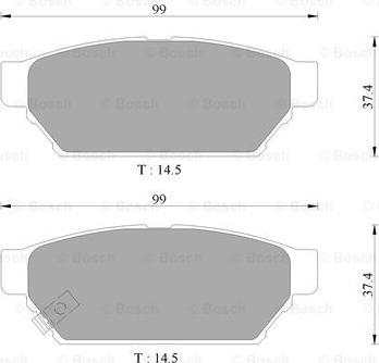 BOSCH 0 986 AB9 118 - Kit pastiglie freno, Freno a disco autozon.pro