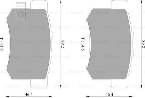 BOSCH 0 986 AB9 135 - Kit pastiglie freno, Freno a disco autozon.pro