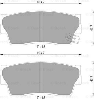 BOSCH 0 986 AB9 136 - Kit pastiglie freno, Freno a disco autozon.pro