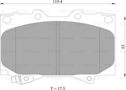 BOSCH 0 986 AB9 174 - Kit pastiglie freno, Freno a disco autozon.pro