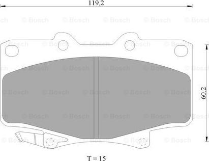 BOSCH 0 986 AB9 173 - Kit pastiglie freno, Freno a disco autozon.pro