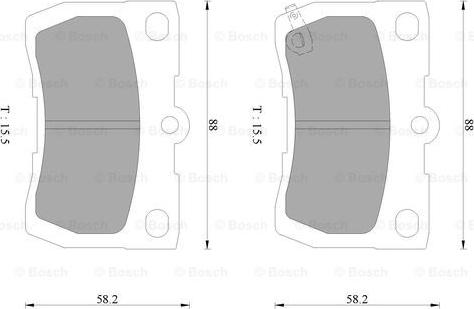 BOSCH 0 986 AB9 364 - Kit pastiglie freno, Freno a disco autozon.pro