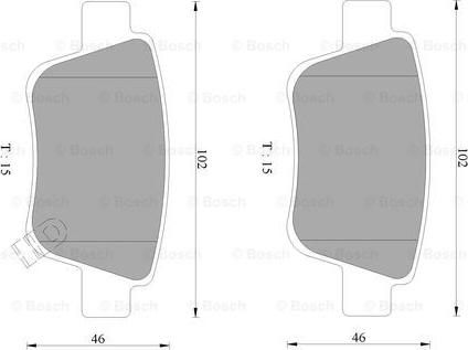 BOSCH 0 986 AB9 366 - Kit pastiglie freno, Freno a disco autozon.pro