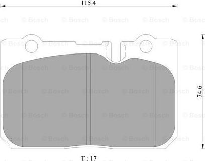 BOSCH 0 986 AB9 325 - Kit pastiglie freno, Freno a disco autozon.pro