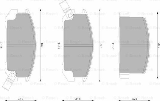 BOSCH 0 986 AB9 261 - Kit pastiglie freno, Freno a disco autozon.pro