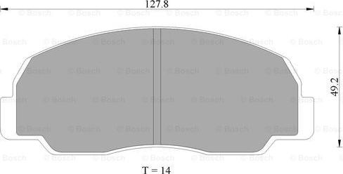 BOSCH 0 986 AB9 206 - Kit pastiglie freno, Freno a disco autozon.pro