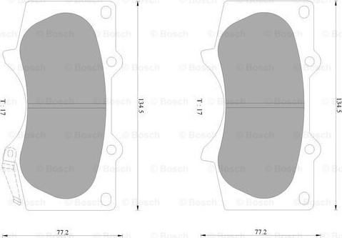 BOSCH 0 986 AB9 280 - Kit pastiglie freno, Freno a disco autozon.pro