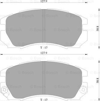 BOSCH 0 986 AB9 235 - Kit pastiglie freno, Freno a disco autozon.pro