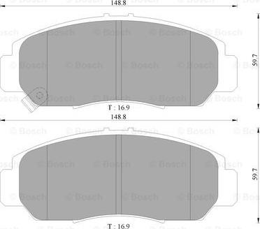 BOSCH 0 986 AB9 230 - Kit pastiglie freno, Freno a disco autozon.pro