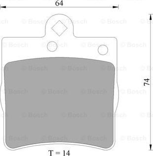 BOSCH 0 986 AB4 990 - Kit pastiglie freno, Freno a disco autozon.pro