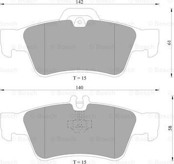 BOSCH 0 986 AB4 980 - Kit pastiglie freno, Freno a disco autozon.pro