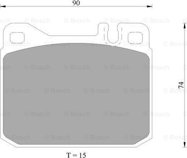 BOSCH 0 986 AB4 988 - Kit pastiglie freno, Freno a disco autozon.pro