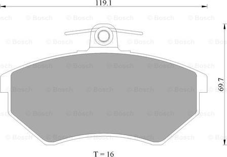 BOSCH 0 986 AB4 448 - Kit pastiglie freno, Freno a disco autozon.pro