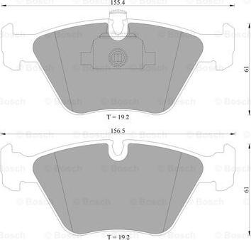 BOSCH 0 986 AB4 464 - Kit pastiglie freno, Freno a disco autozon.pro