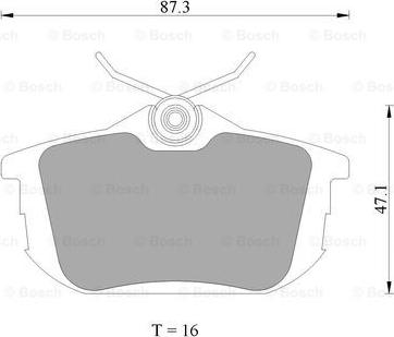 BOSCH 0 986 AB4 466 - Kit pastiglie freno, Freno a disco autozon.pro