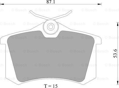 BOSCH 0 986 AB4 436 - Kit pastiglie freno, Freno a disco autozon.pro