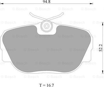 BOSCH 0 986 AB4 428 - Kit pastiglie freno, Freno a disco autozon.pro