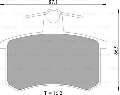 BOSCH 0 986 AB4 423 - Kit pastiglie freno, Freno a disco autozon.pro