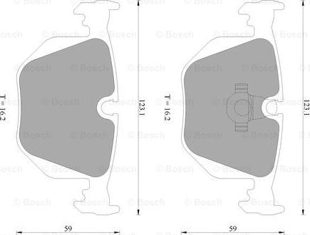 BOSCH 0 986 AB4 472 - Kit pastiglie freno, Freno a disco autozon.pro