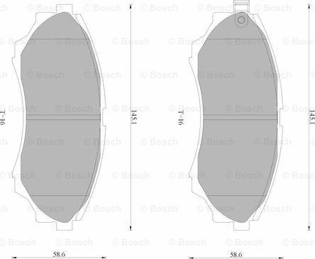 BOSCH 0 986 AB4 590 - Kit pastiglie freno, Freno a disco autozon.pro