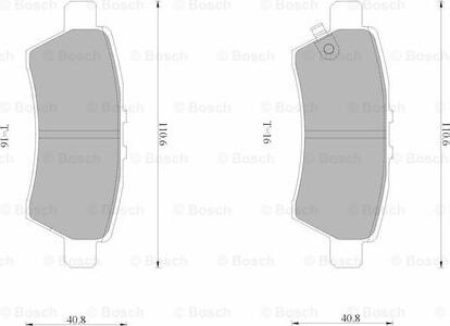 BOSCH 0 986 AB4 591 - Kit pastiglie freno, Freno a disco autozon.pro