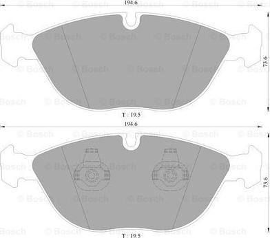 BOSCH 0 986 AB4 555 - Kit pastiglie freno, Freno a disco autozon.pro