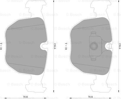 BOSCH 0 986 AB4 556 - Kit pastiglie freno, Freno a disco autozon.pro