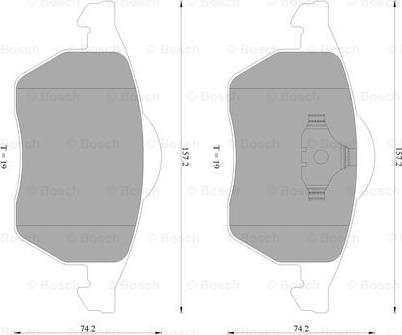 BOSCH 0 986 AB4 550 - Kit pastiglie freno, Freno a disco autozon.pro