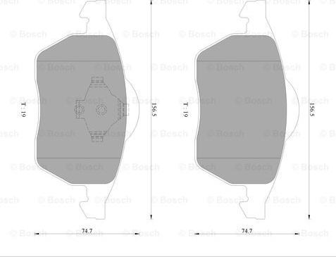 BOSCH 0 986 AB4 552 - Kit pastiglie freno, Freno a disco autozon.pro