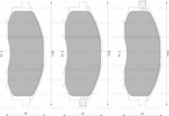 BOSCH 0 986 AB4 589 - Kit pastiglie freno, Freno a disco autozon.pro