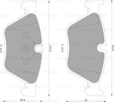 BOSCH 0 986 AB4 585 - Kit pastiglie freno, Freno a disco autozon.pro