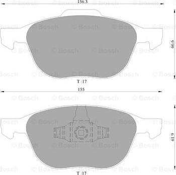 BOSCH 0 986 AB4 580 - Kit pastiglie freno, Freno a disco autozon.pro