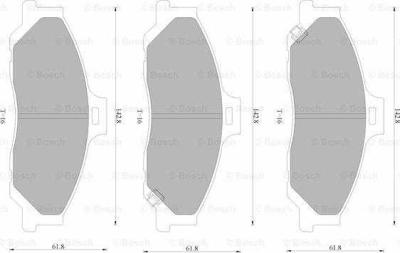 BOSCH 0 986 AB4 588 - Kit pastiglie freno, Freno a disco autozon.pro