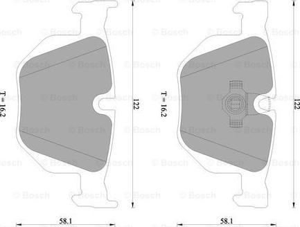 BOSCH 0 986 AB4 582 - Kit pastiglie freno, Freno a disco autozon.pro