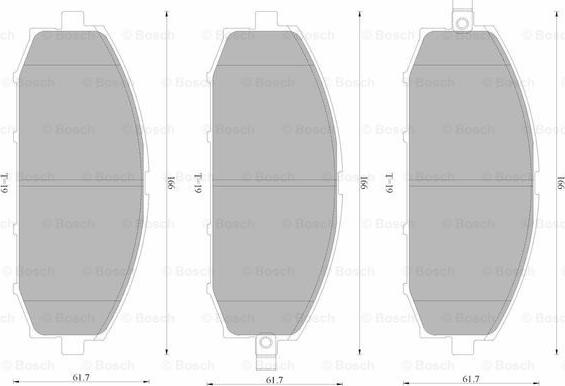 BOSCH 0 986 AB4 587 - Kit pastiglie freno, Freno a disco autozon.pro