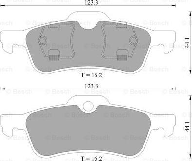 BOSCH 0 986 AB4 573 - Kit pastiglie freno, Freno a disco autozon.pro