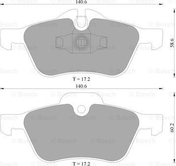 BOSCH 0 986 AB4 572 - Kit pastiglie freno, Freno a disco autozon.pro