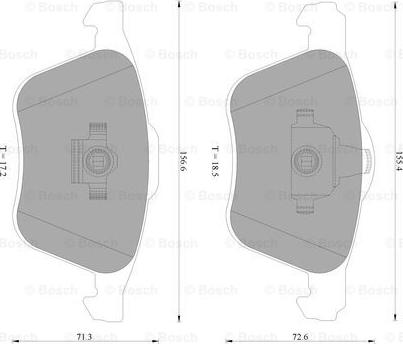 BOSCH 0 986 AB4 577 - Kit pastiglie freno, Freno a disco autozon.pro