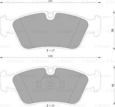 BOSCH 0 986 AB4 694 - Kit pastiglie freno, Freno a disco autozon.pro