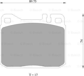 BOSCH 0 986 AB4 687 - Kit pastiglie freno, Freno a disco autozon.pro