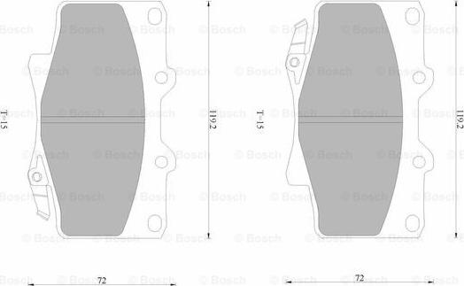 BOSCH 0 986 AB4 396 - Kit pastiglie freno, Freno a disco autozon.pro