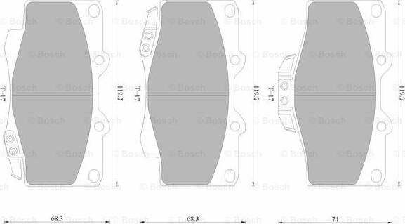 BOSCH 0 986 AB4 398 - Kit pastiglie freno, Freno a disco autozon.pro