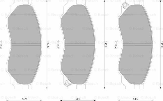 BOSCH 0 986 AB4 397 - Kit pastiglie freno, Freno a disco autozon.pro