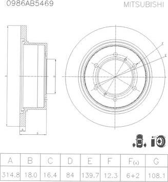 BOSCH 0 986 AB5 469 - Discofreno autozon.pro