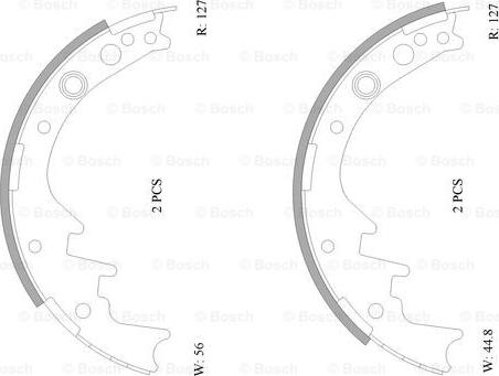 BOSCH 0 986 AB0 066 - Kit ganasce freno autozon.pro